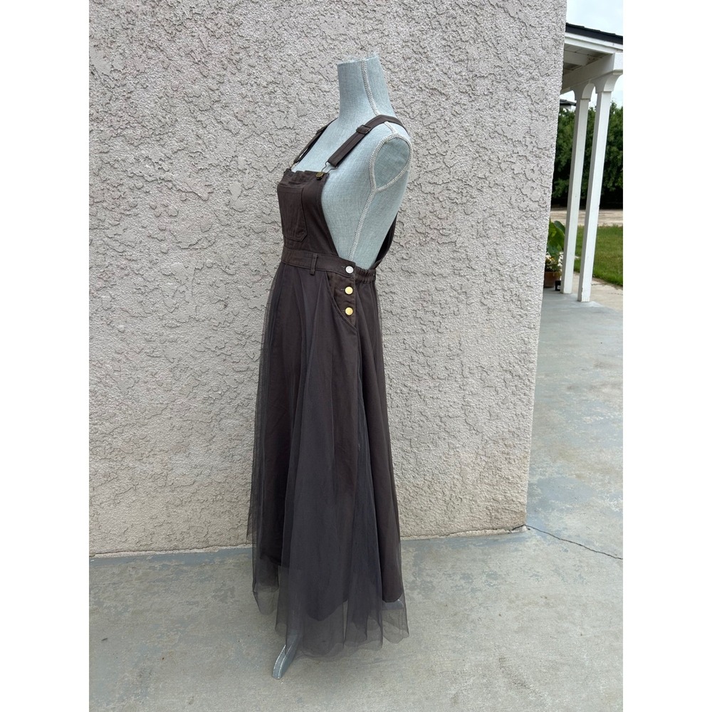 Renaa Overall Tulle Pinafore Dress Womens Small Whimsigoth Whimsical Goth Earthy - Picture 3 of 8